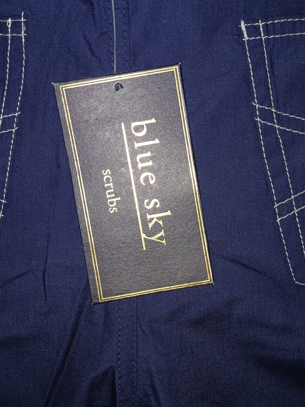 Blue Sky Unisex Scrub Pants Sz Med Brand New With Tag Still On Dark Blue